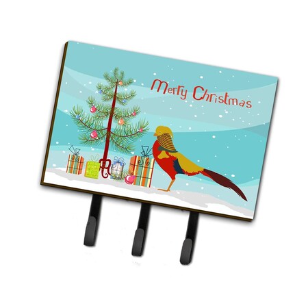 Carolines Treasures Golden or Chinese Pheasant Christmas Leash or Key Holder BB9295TH68